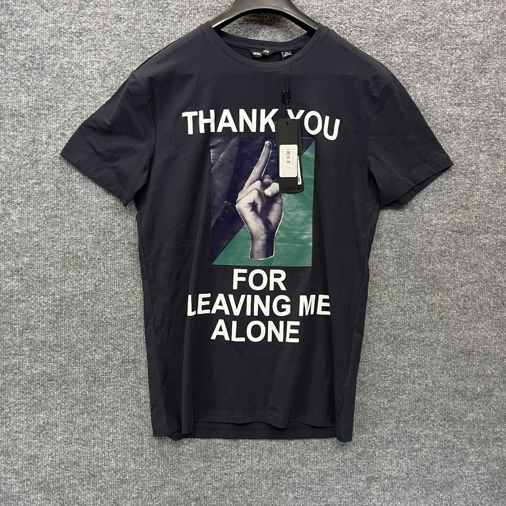 Antony Morato Thank You for Leaving Me Alone T-Shirt Black Graphic Tee - XL NWT